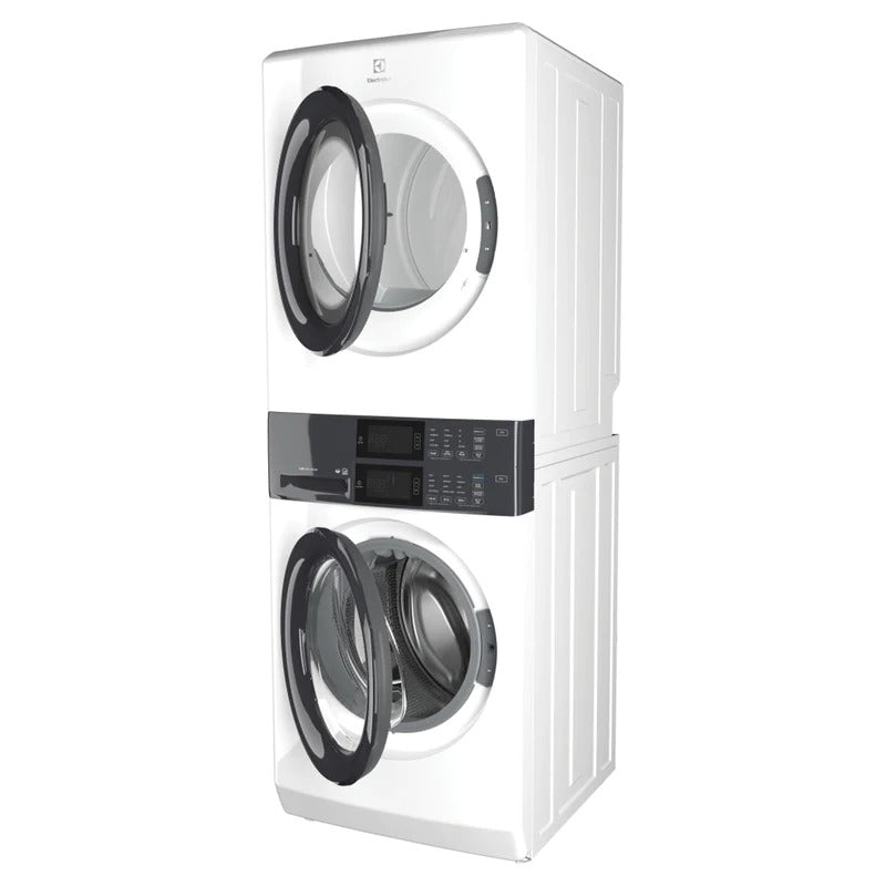 Electrolux - 5.1 cu. Ft Front Load Washer And 8 cu. Ft Dryer Laundry Tower in White - ELTE730CAW - Image 2
