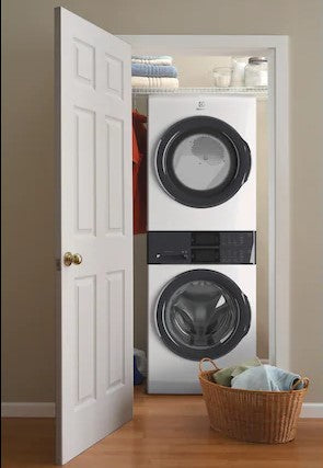 Electrolux - 5.1 cu. Ft Front Load Washer And 8 cu. Ft Dryer Laundry Tower in White - ELTE730CAW - Image 7